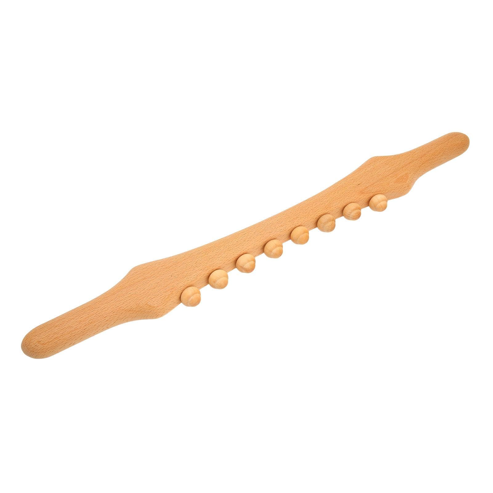 8 Beads Wood Massage Stick Relieve Fatigue Dehumidification Scraping Stick Full Body Universal