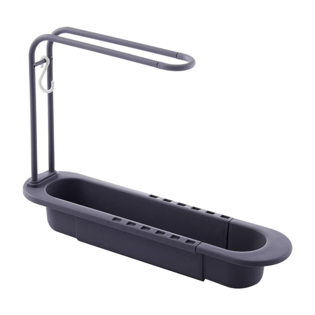 Sink Drain Rack Telescopic Sink Sponge Storage Drain Basket Rack Detachable Dish Cloth Hanger