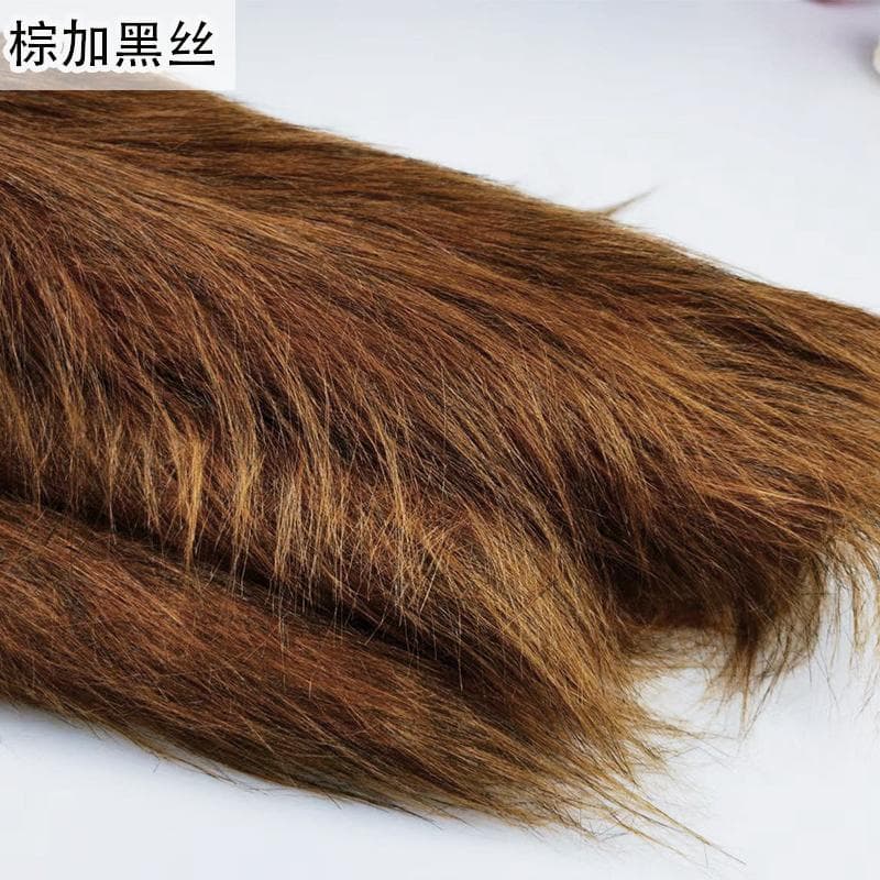 100x180cm Long Faux Fur Fabric Carpet Clothes Doll Plush Stuffed Toy for Needlework DIY Handmade Sewing Accessories 100x180cm