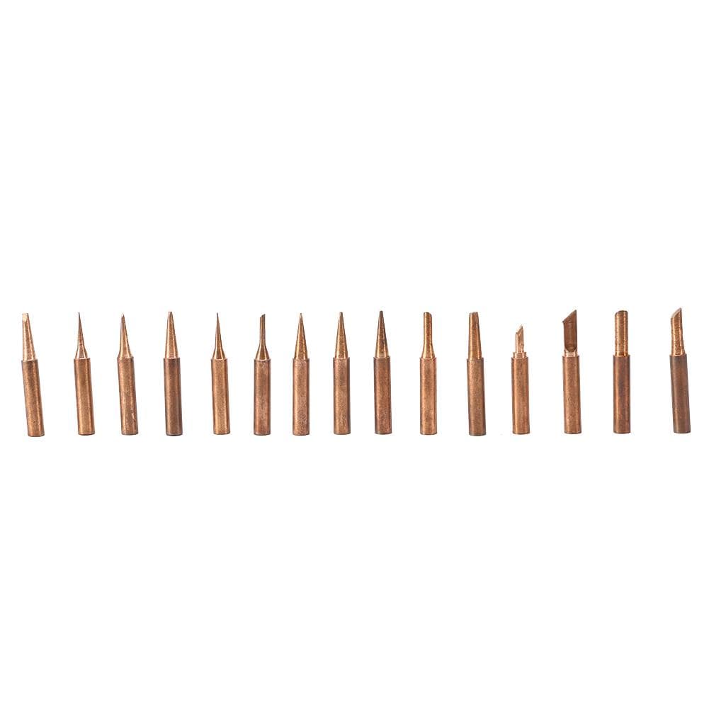 15pcs Set free Copper 900MT Iron Solder Tip For 936,937,938,969,8586 Soldering Station