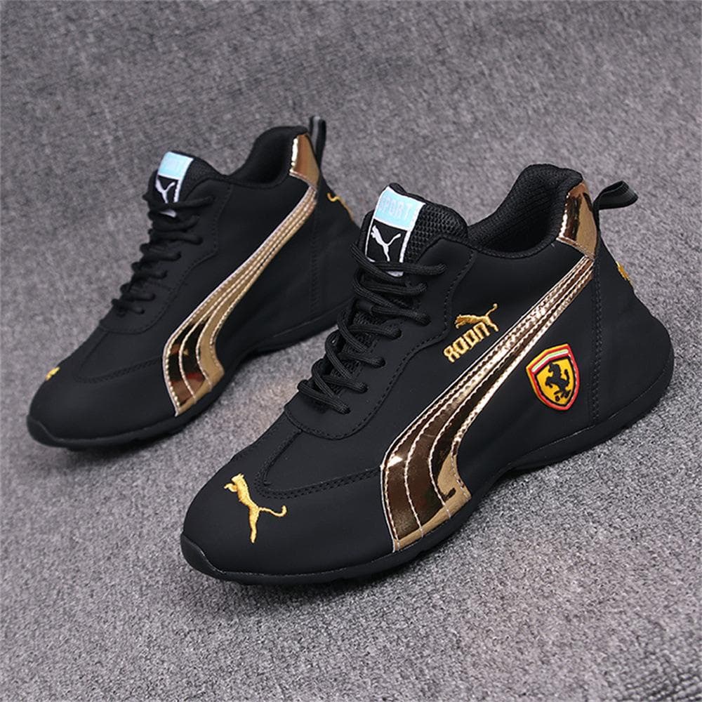 Foreign trade autumn and winter new men's and women's same couple shoes fashionable casual breathable soft bottom leather surface heightening dad shoe 40