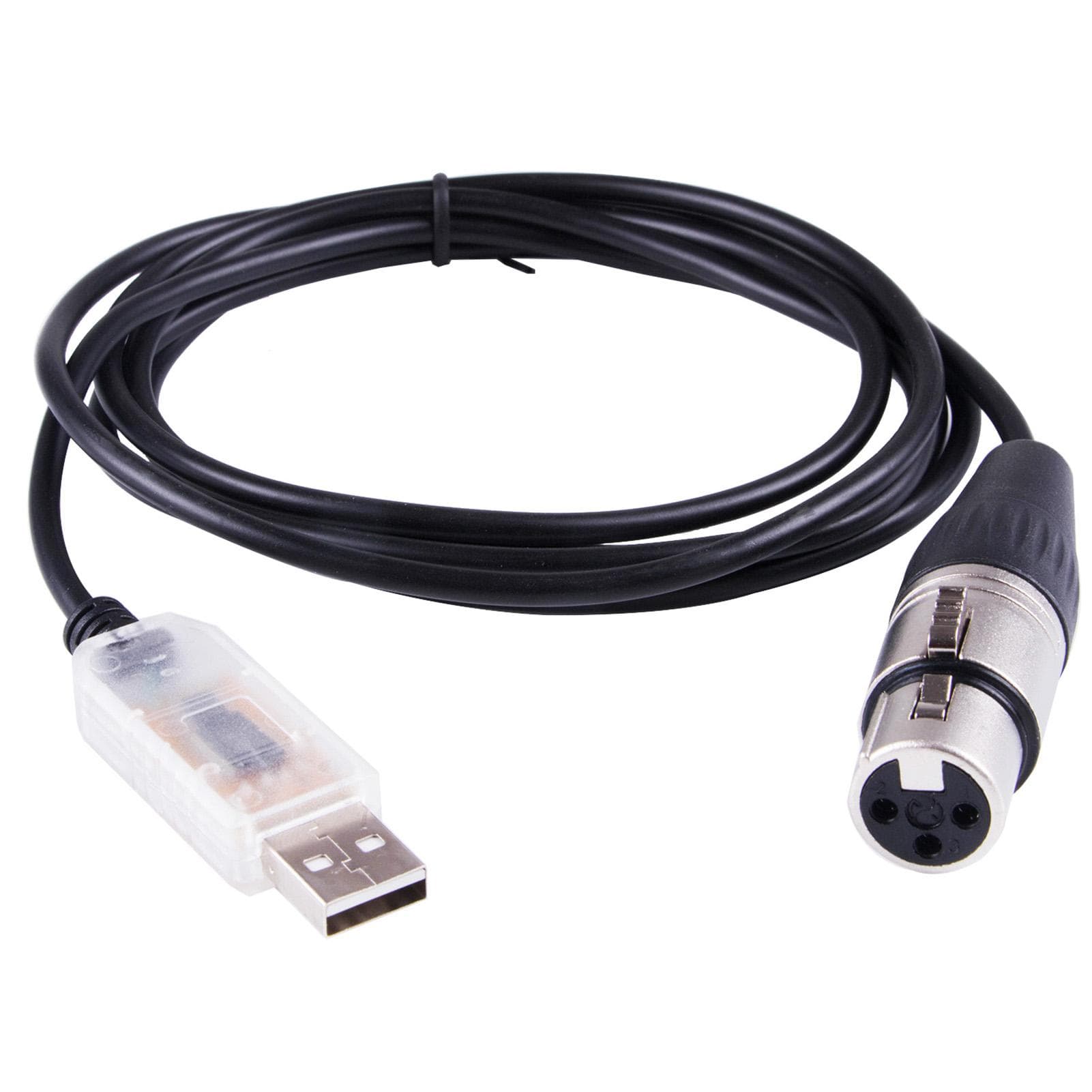 FTDI USB to 485 Module XLR RS485 Serial Data Cable 1.8M QLC DMX512 Stage Lighting Control Cable 1.8m