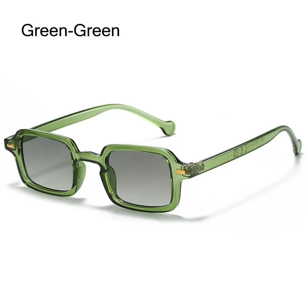 Fashion Square Sunglasses Women Anti-glare Retro Rivets Gradient Shades UV400 Leopard Blue Sports