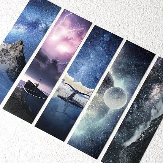 30 Pcs/Set Wandering Stars Series Paper Bookmark Bright Starry Sky Book Holder Message Card Gift Stationery