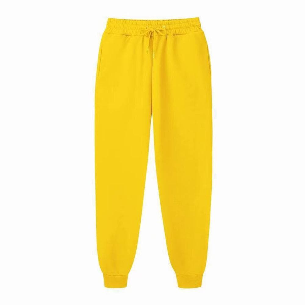 Men Casual Sports Pants Running Workout Jogging Long Pants Gym Sport Trousers for Men Jogger Sweatpants XXXL yellow