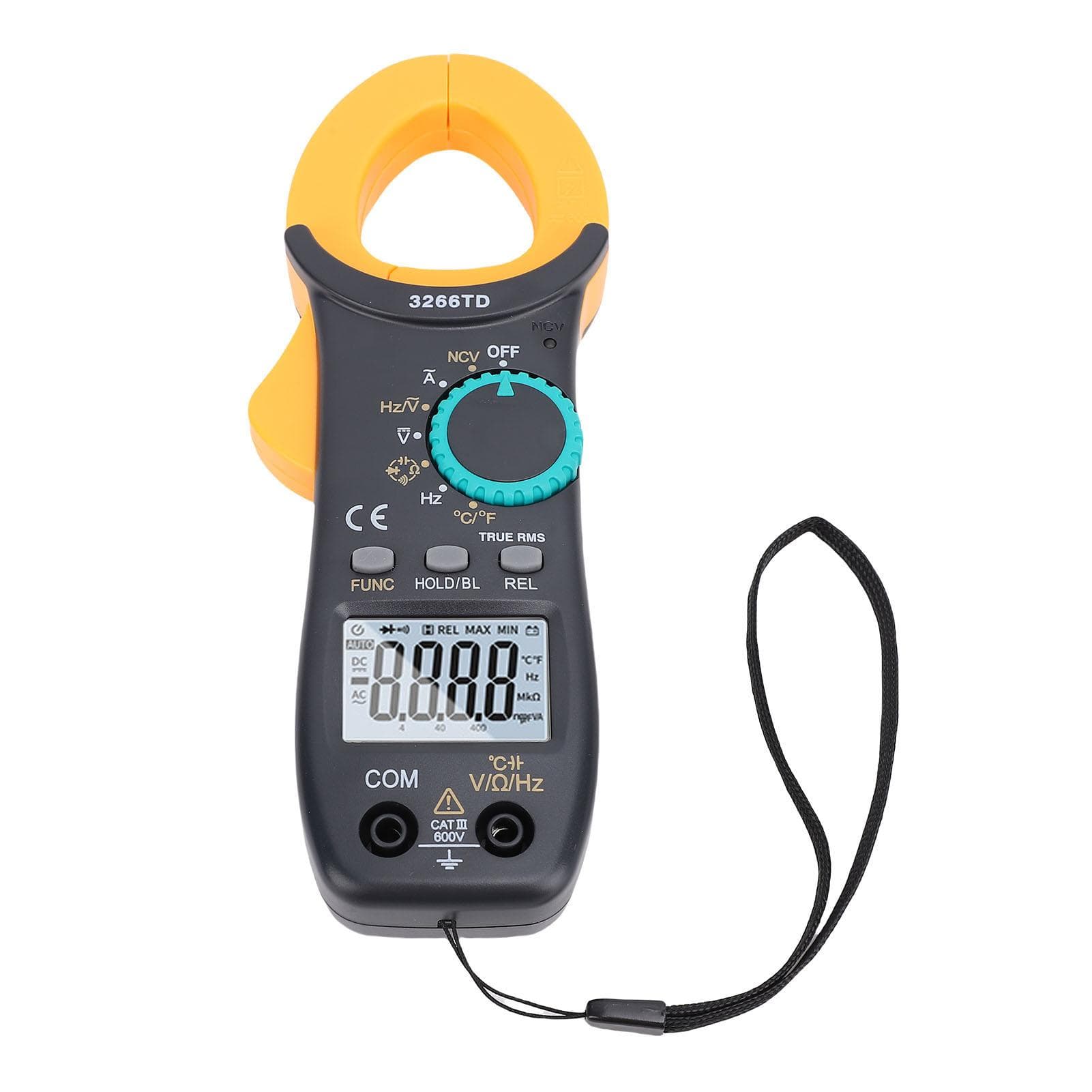 Digital Clamp Meter 3999 Counts TRMS Auto Ranging NCV Multimeter AC DC Voltage Current Capacitor