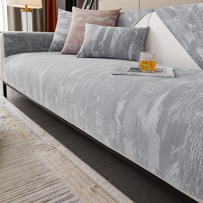 Four Seasons Universal Sofa Cushion Dandelion Jacquard Sofas Protective Cover Towel Anti-slip Cushion for Living Room Home Decor 70x70cm 1pcs