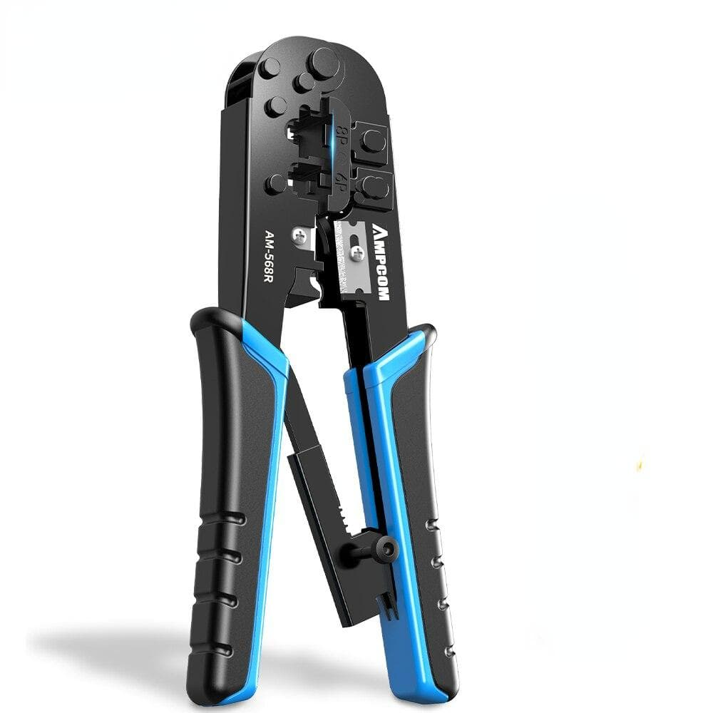RJ45 Crimper Crimping Tool Ethernet Network LAN Cable Crimper Cutter Stripper Plier For 6P 8P RJ45 blue