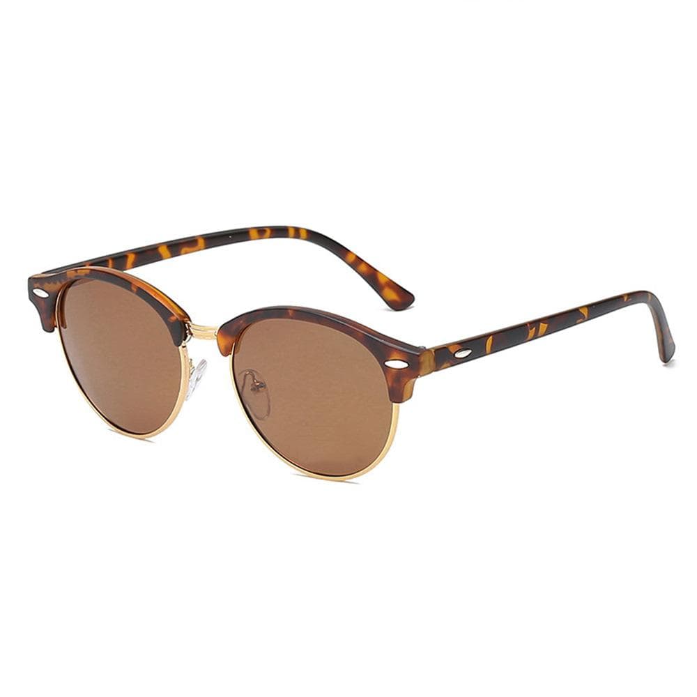 Round Sunglasses Half Frame Women Designer Retro Men Summer Style Sun Glasses Popular Brand only 1 sunglasses