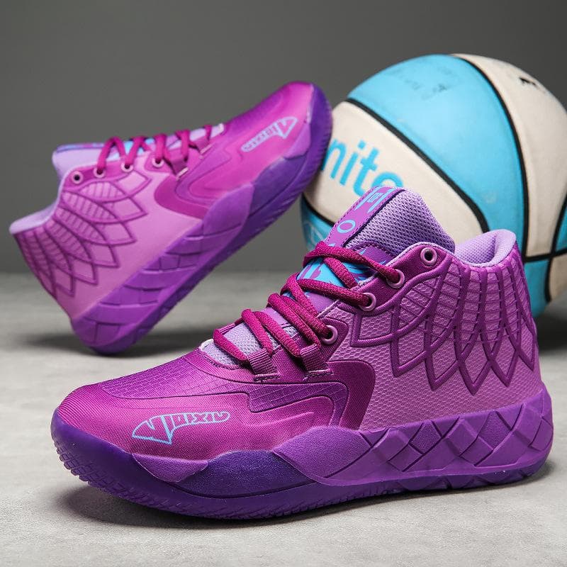 Foreign trade three-ball generation basketball men's shoes all-star Kuzma MB01 mandarin duck actual combat shoes 43