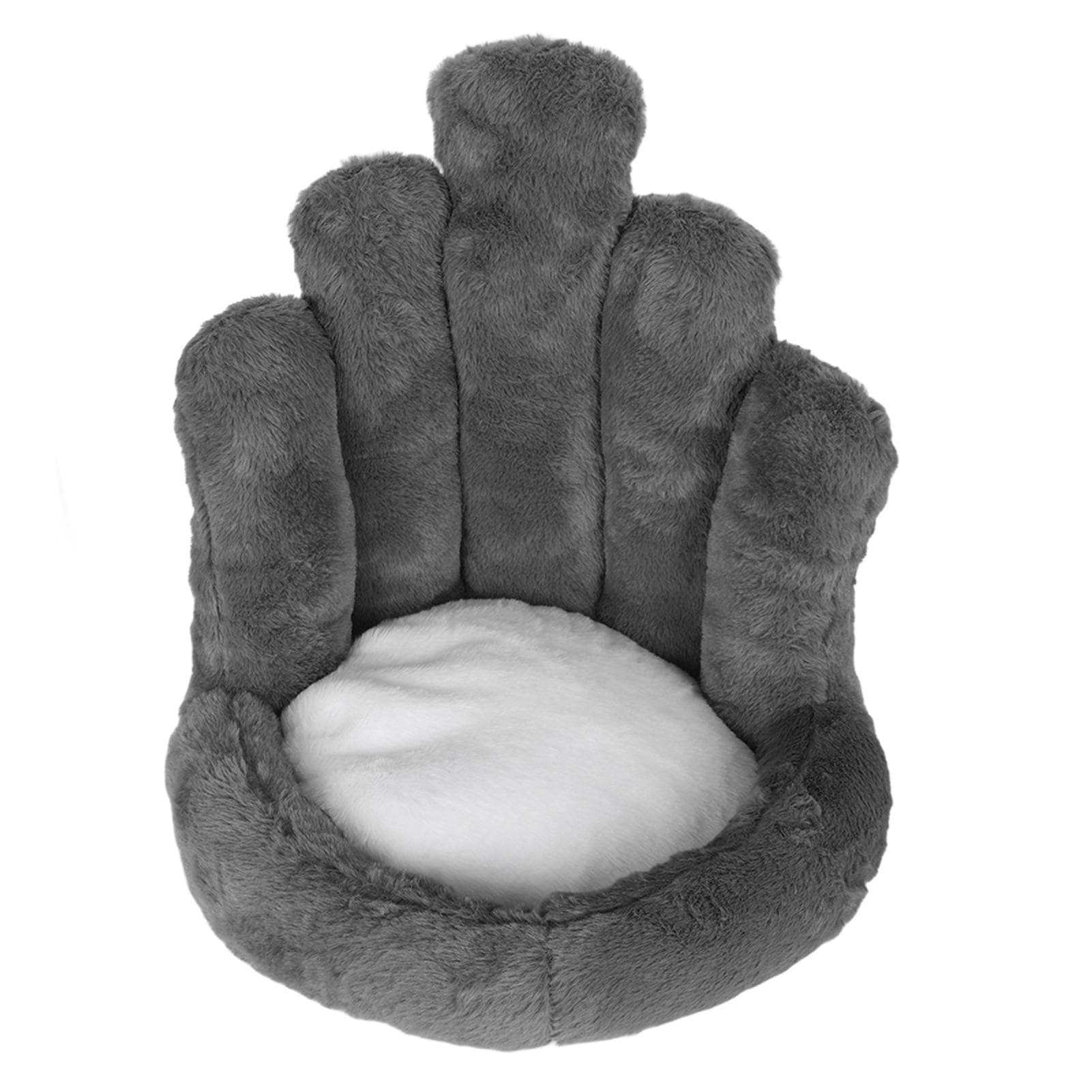 5 Finger Cute Chair Cushion Soft Thick Kawaii Chair Cushion Seat Pad Comfy Backrest Cushion Waist gray