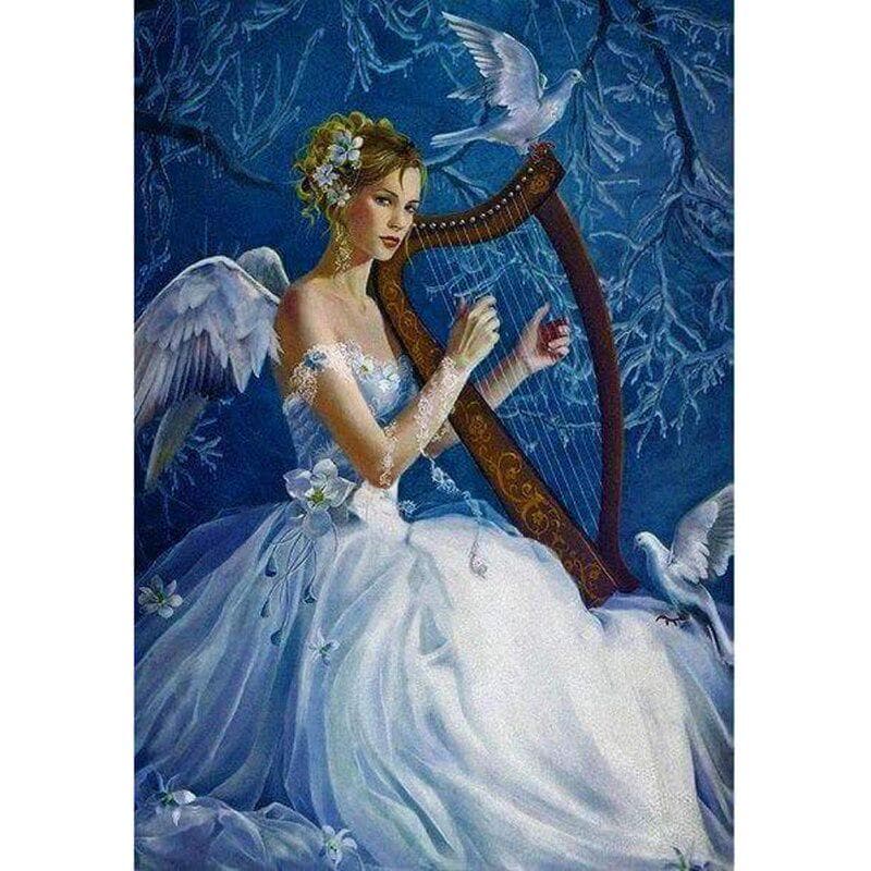 diamond painting Full Drill Angel Performance with Tools 5d diy Diamond Embroidery Painting 20X30CM