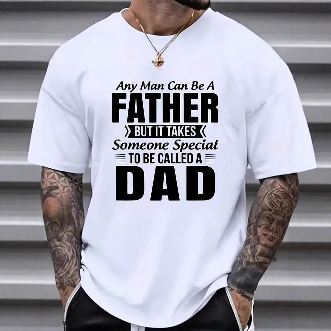 Short Sleeve T-Shirt Summer New Men's Fashion Casual Commuter Versatile Crew Neck Short Sleeve T-Shirt 5XL white