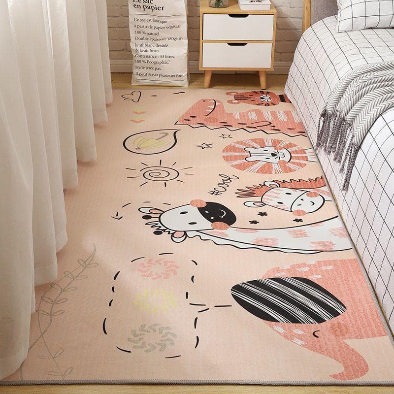 Cartoon Carpet for Bedroom Modern Children Carpet Floor Mats Washable Bath Mat Entrance Door Mat Kids Play Mat Kawaii Room Decor 40 x 120cm