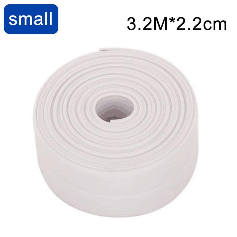 1pc, Bathroom Shower Sink Bath Sealing Strip Tape, PVC Self Adhesive Waterproof Wall Sticker For Bathroom, Sink, Bathtub, Toilet White 3.2M * 2.2cm