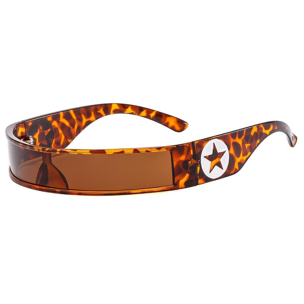 Punk Sunglasses for Women Men UV400 Y2K Mirror Goggles Future Tech Star Style Eyewear MULTI