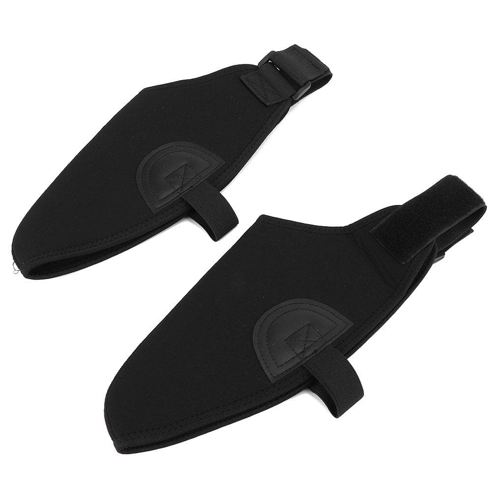1 Pair Double Plate Snow Shoe Protector Windproof Skiing Boot Cover Overshoes EquipmentBlack