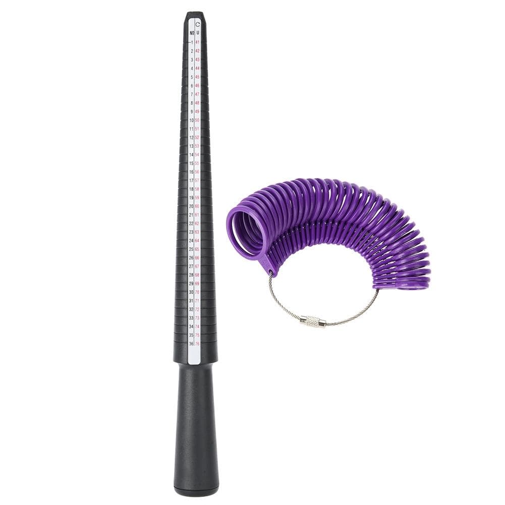 HK UK Sizes Ring Gauge Sizer & Finger Ring Mandrel Sizing Measuring Jewelry Size Measure Tool