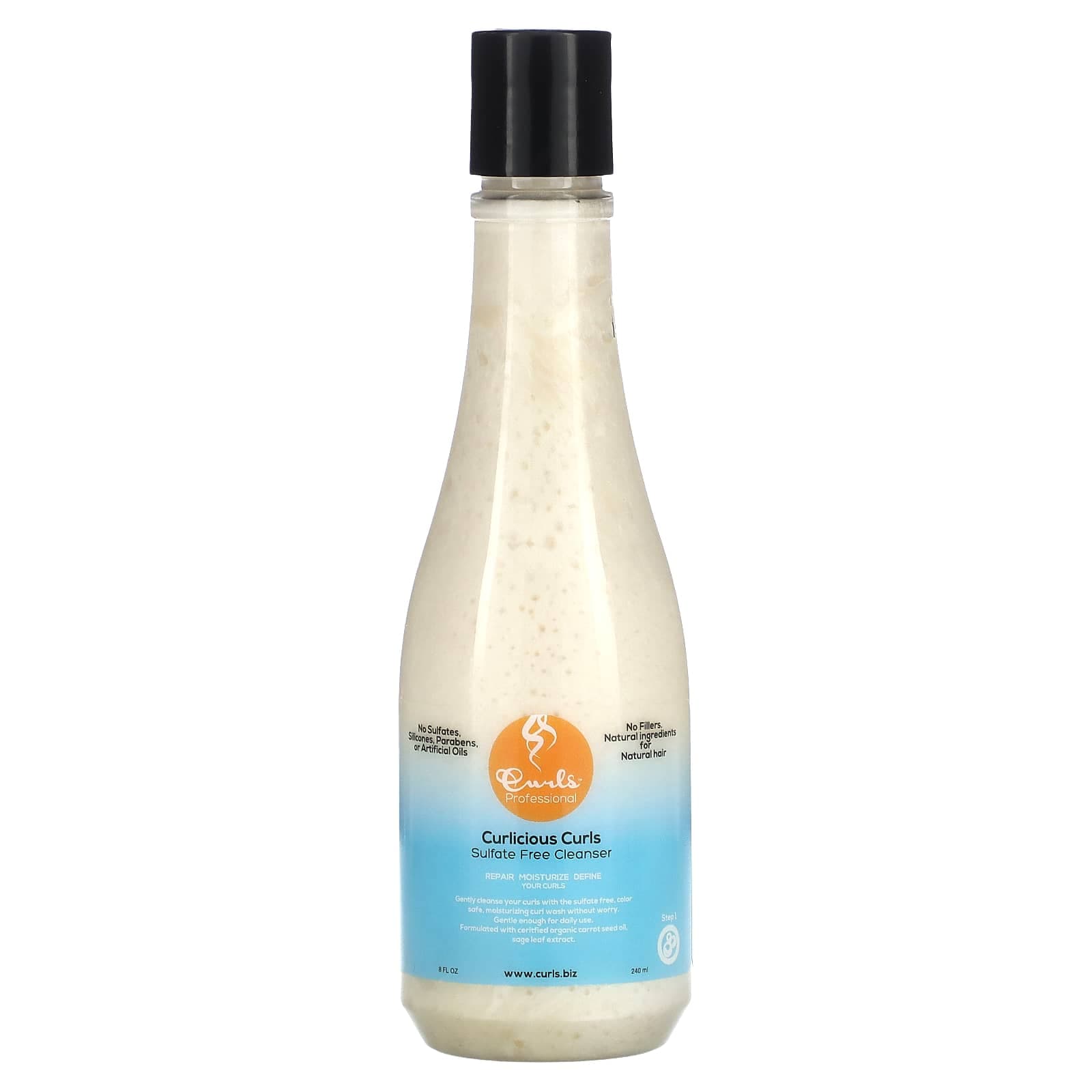 Curls, Curlicious Curls, Sulfate-Free Cleanser, 8 fl oz (240 ml)