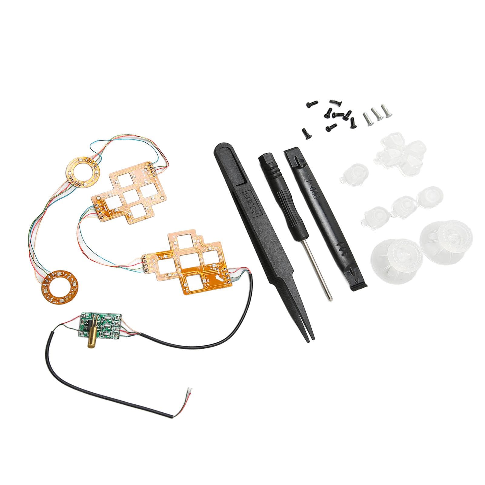 Face Buttons LED Kit Professional DIY LED Luminated Button Module for PS5 Game Controller