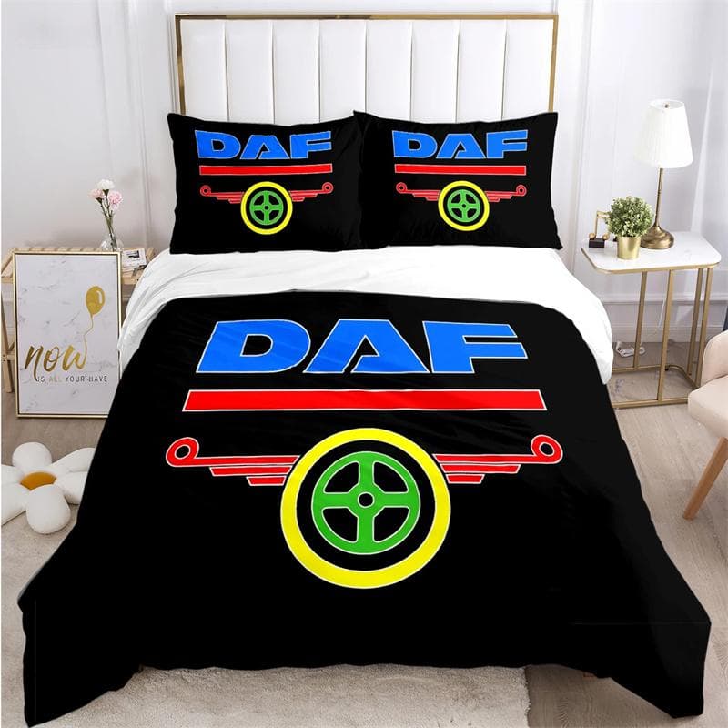 DAF Truck Casal Bedding Se Duvet Cover Set with Pillowcase Home Textile Twin Full Queen King Children's Gift 135X200cm-2pcs