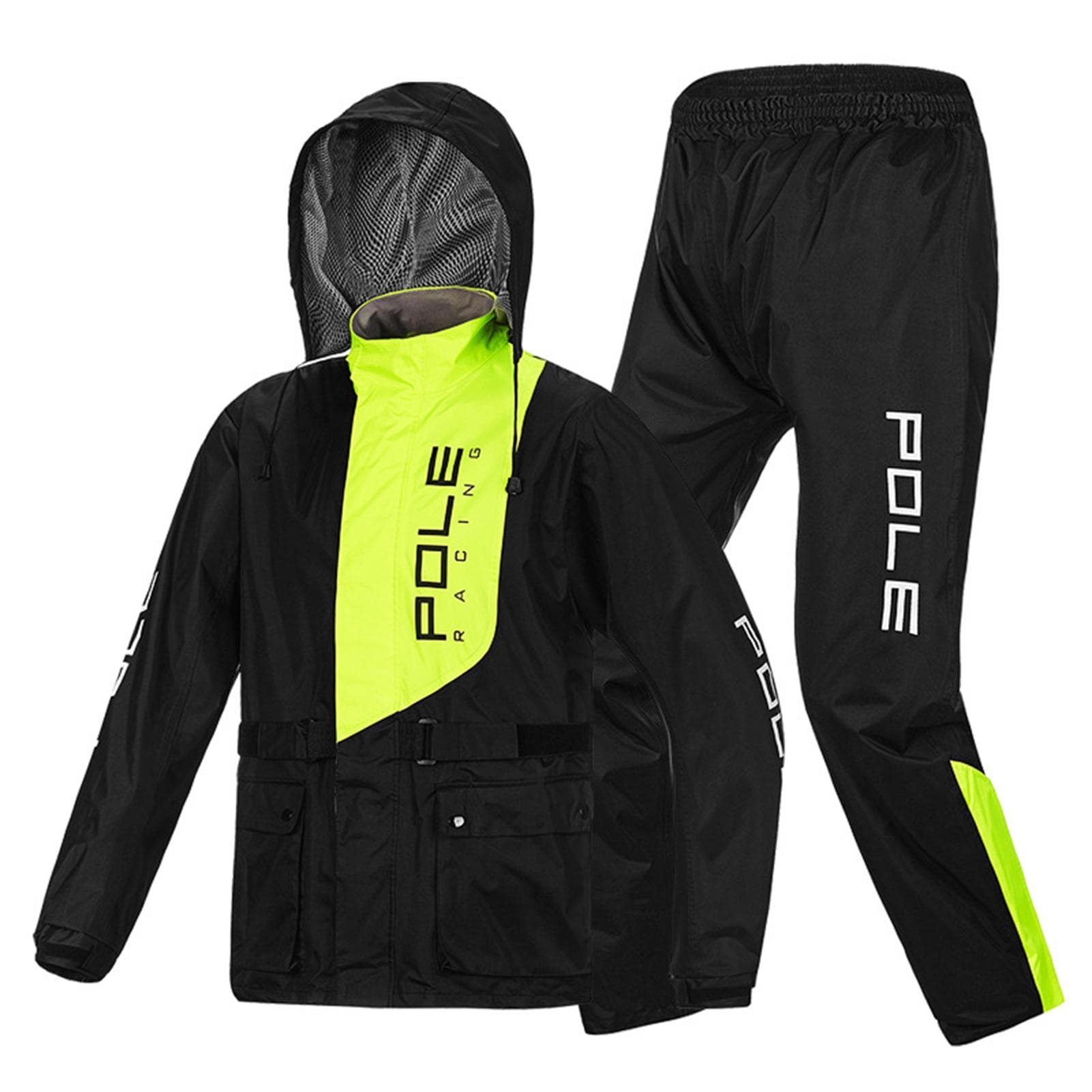 Men Waterproof Breathable Rain Suit Rain Jacket and Pants Suit for Motorcycle Golfing Cycling M