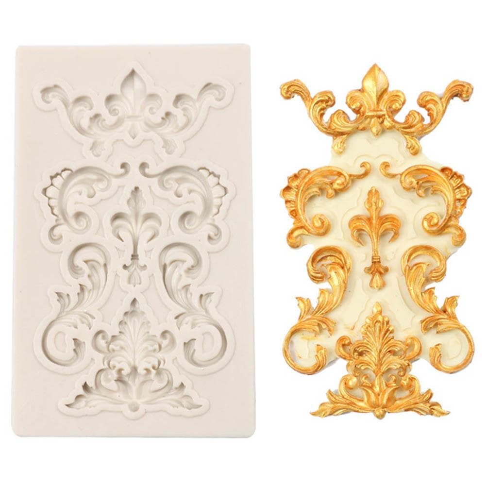 Lace Flower Border Mould Vintage Fondant Mold Silicone Cake Decorating Mould