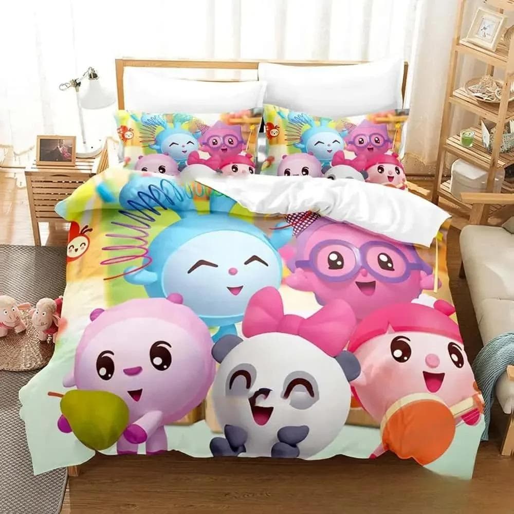 New 3D Print Cartoon BabyRiki Bedding Set Boys Girls Twin Queen King Size Duvet Cover Pillowcase Bed boys Adult Home Textiles 173x218cm 3pcs