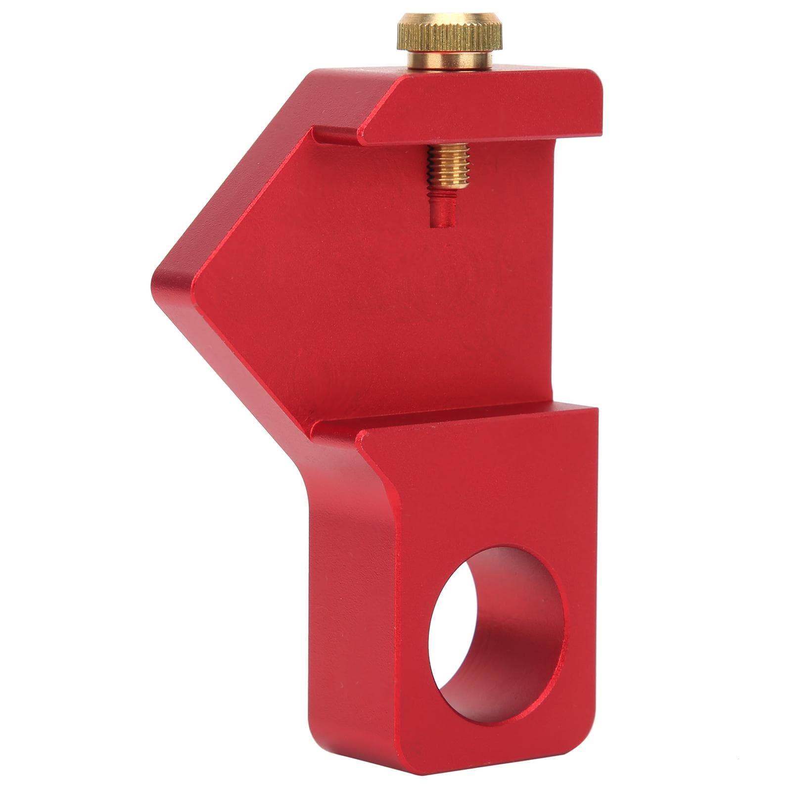Woodworking Ruler Positioning Adjuster Scribing Locator GeneralPurpose Limiter Fixing Block(Red )