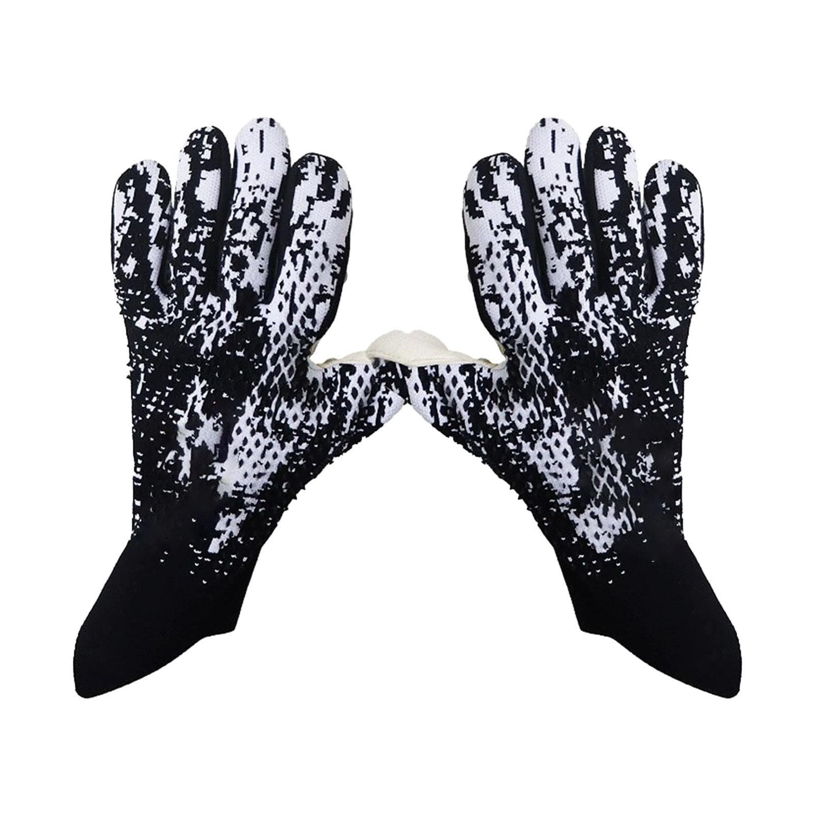 Soccer Goalkeeper Gloves Breathable Thicken Latex Goalie Gloves Skid Resistant Safety Gloves for