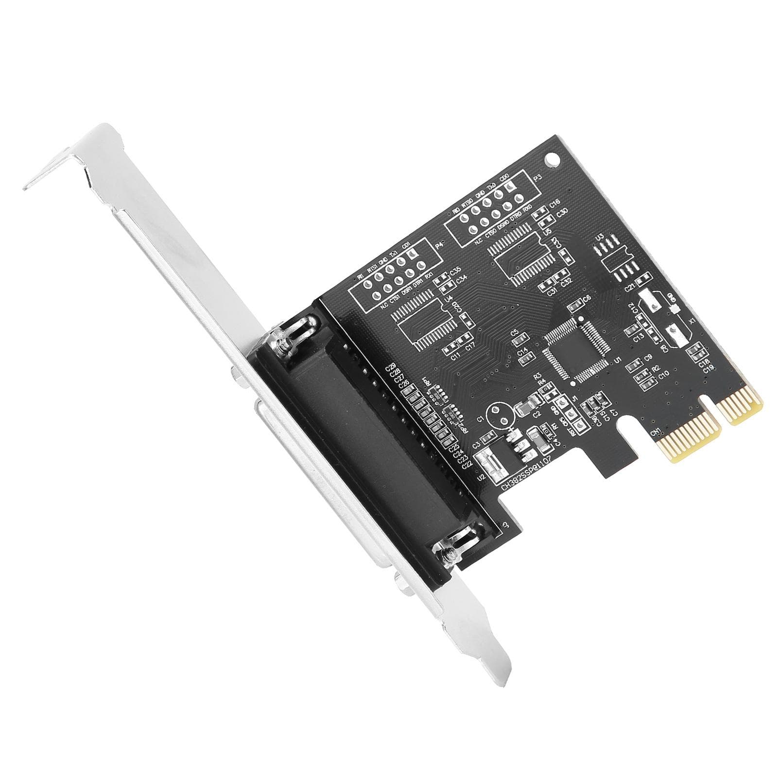 PCI Express Card 25-Pin PCIe Parallel Expansion Board for Desktop Computer Printer Port