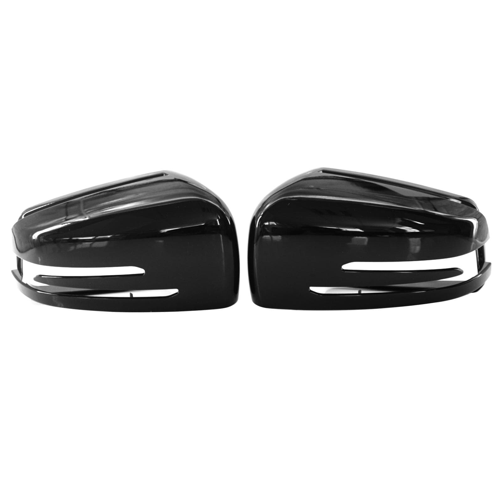 1 Pair Rearview Mirror Cover Carbon Fiber Replacement for Benz E C-Class W212 W204 W221 2009-2013 Black