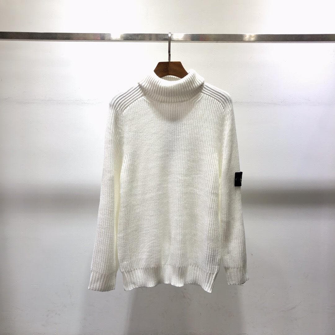 Cross-Border Stone Island Round Neck Unisex Pullover Sweater - European & American Trendy Style M