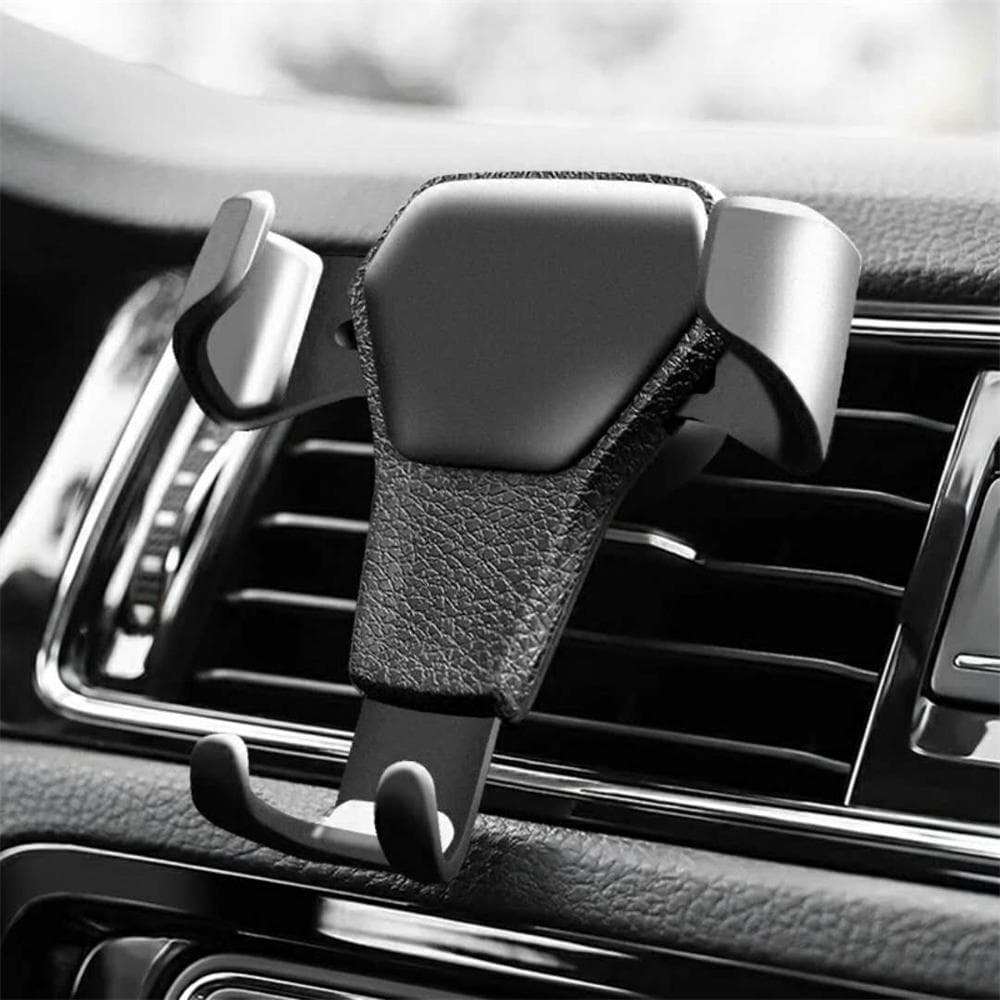 Universal Gravity Auto Phone Holder Car Air Vent Clip Mount Mobile Phone Holder Cell Phone Stand Support For Phone black