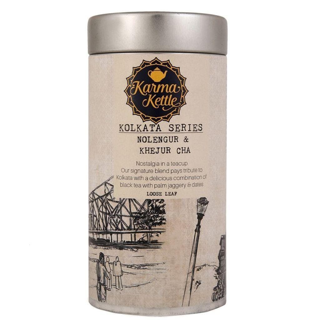 Assam Black Tea with Jaggery and Dates (75 g), Nolengur & Khejur Cha, Karma Kettle