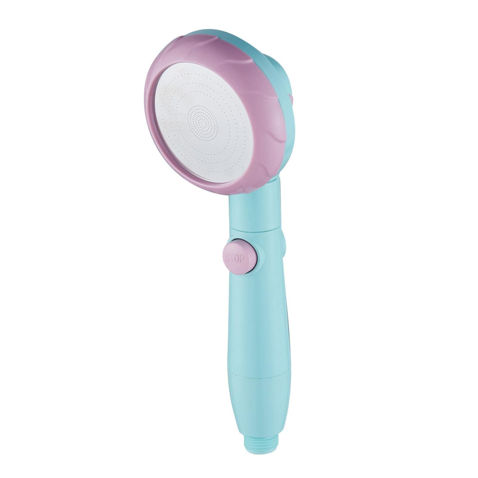 Plastic Handheld Shower Head High Pressure Shower Head Water Saving Showerhead for Bathroom Macaron