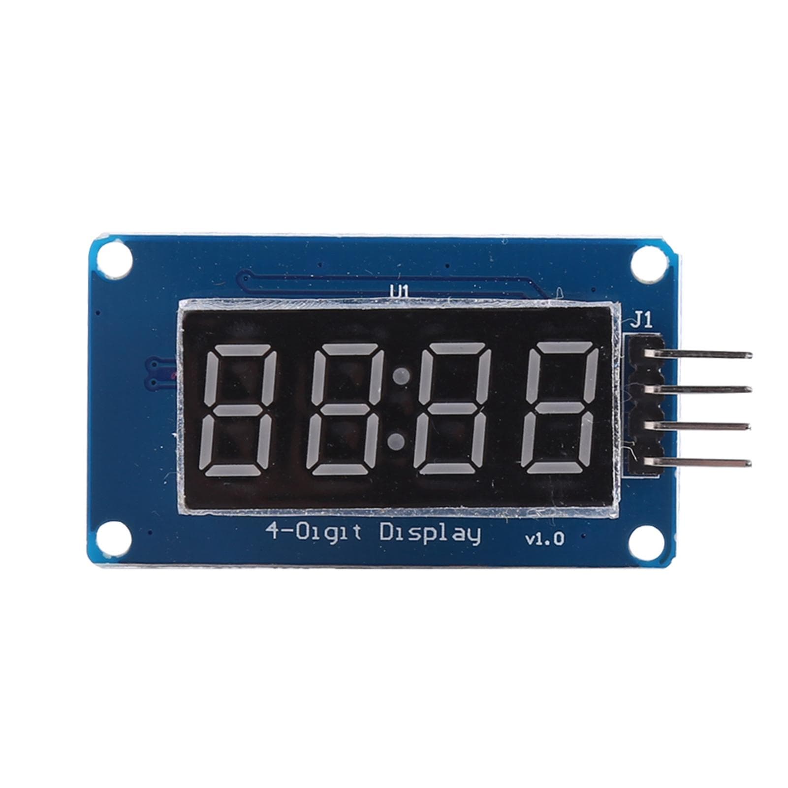 Red Light LED Digital Display 4Digit 7segments Module Adjustable Brightness