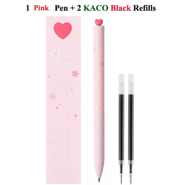 New Release Cute Lovely Gel Pen Set Gift Box 0.5mm Fine Fast Dry Fashion School Office Home Writing Signing Pens Stationery