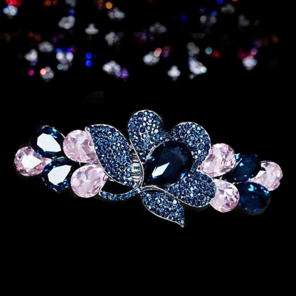 Trendy Flower Headwear Crystal For Girls Spring Clips Women Hair Clips Korean Barrettes Hairpins J
