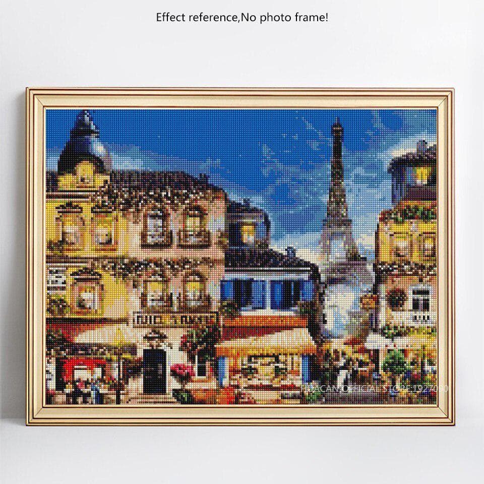 Diamond Painting Town Rhinestones Diamond Embroidery Sale Cross Stitch 20X30CM