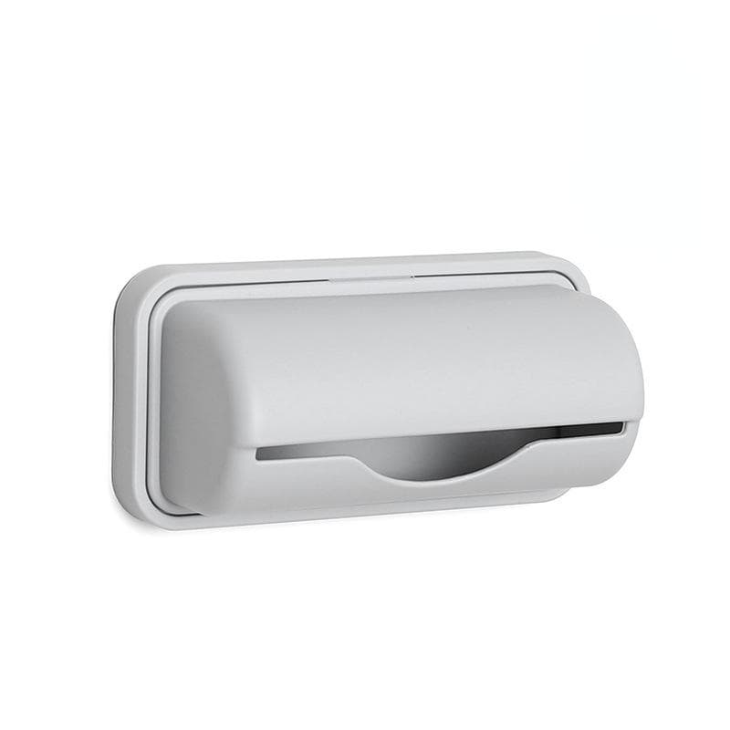 Trash Bags Storage Box Garbage Bag Dispenser For Kitchen Bathroom Wall Mounted Grocery Bag Holder Kitchen Plastic Bags Container grey