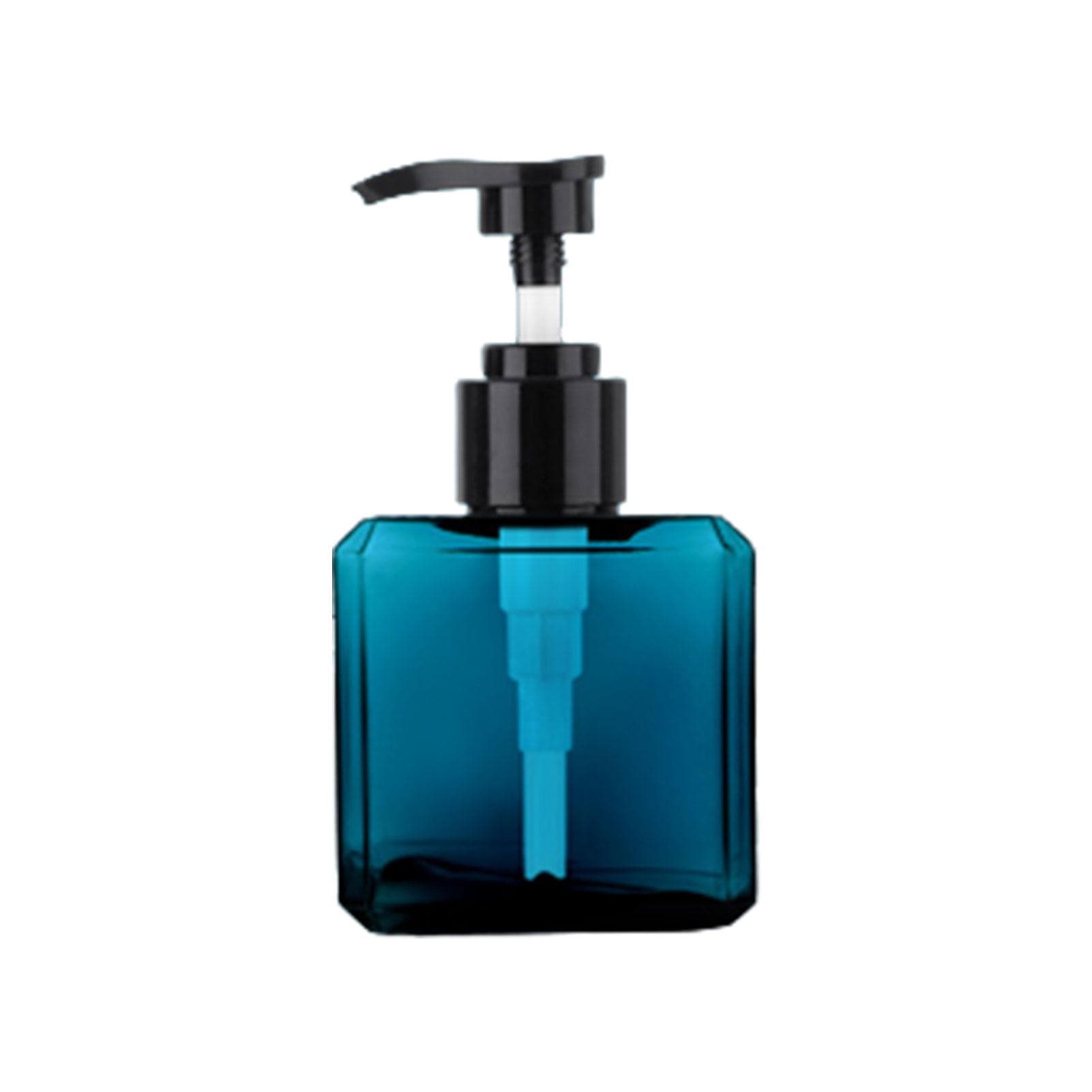 New Empty 250ml Bathroom Soap Dispenser PETG Press Pump Sub bottle Shampoo Body Wash Hair Conditioner Bottles blue