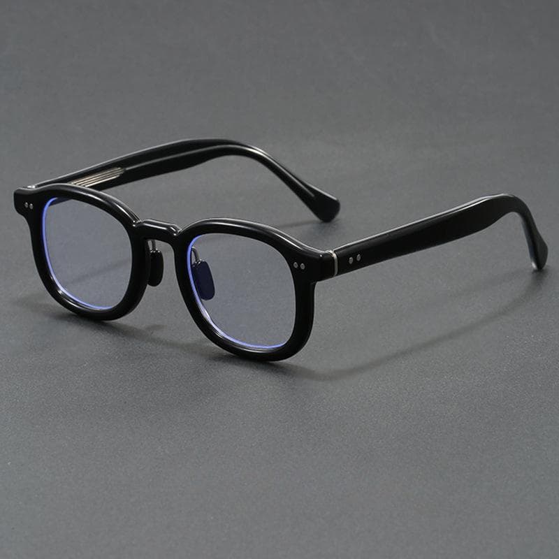 New Japanese Acetate Glasses Frame Handmade Oval Retro Glasses for Men Designer Brand Fashion Eyewear