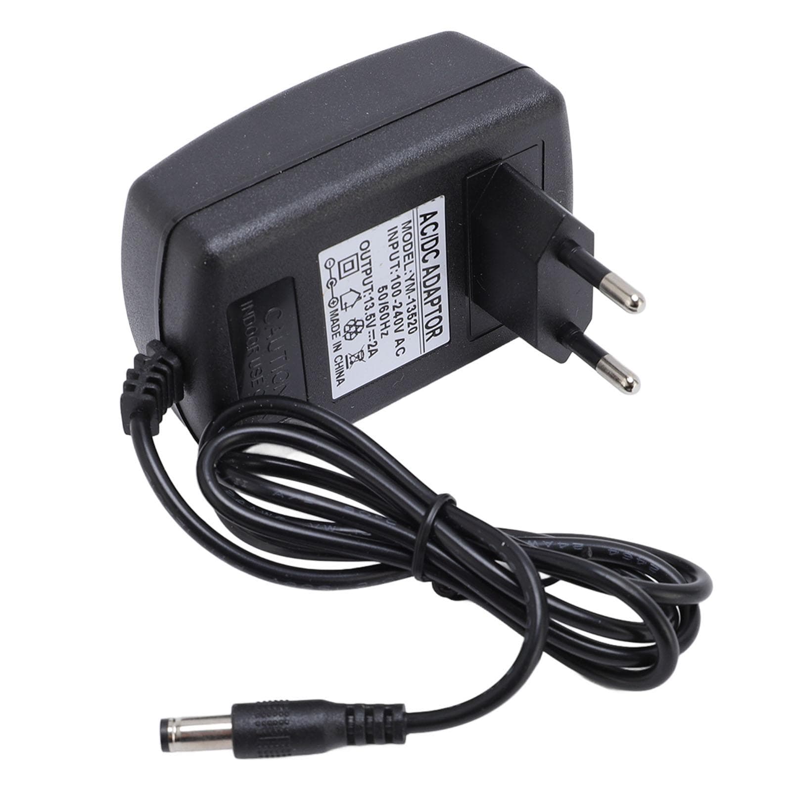 13.5V 2A Power Supply Adapter with 5.5x2.5mm DC Port Charging Cable for LED Light Display Screen