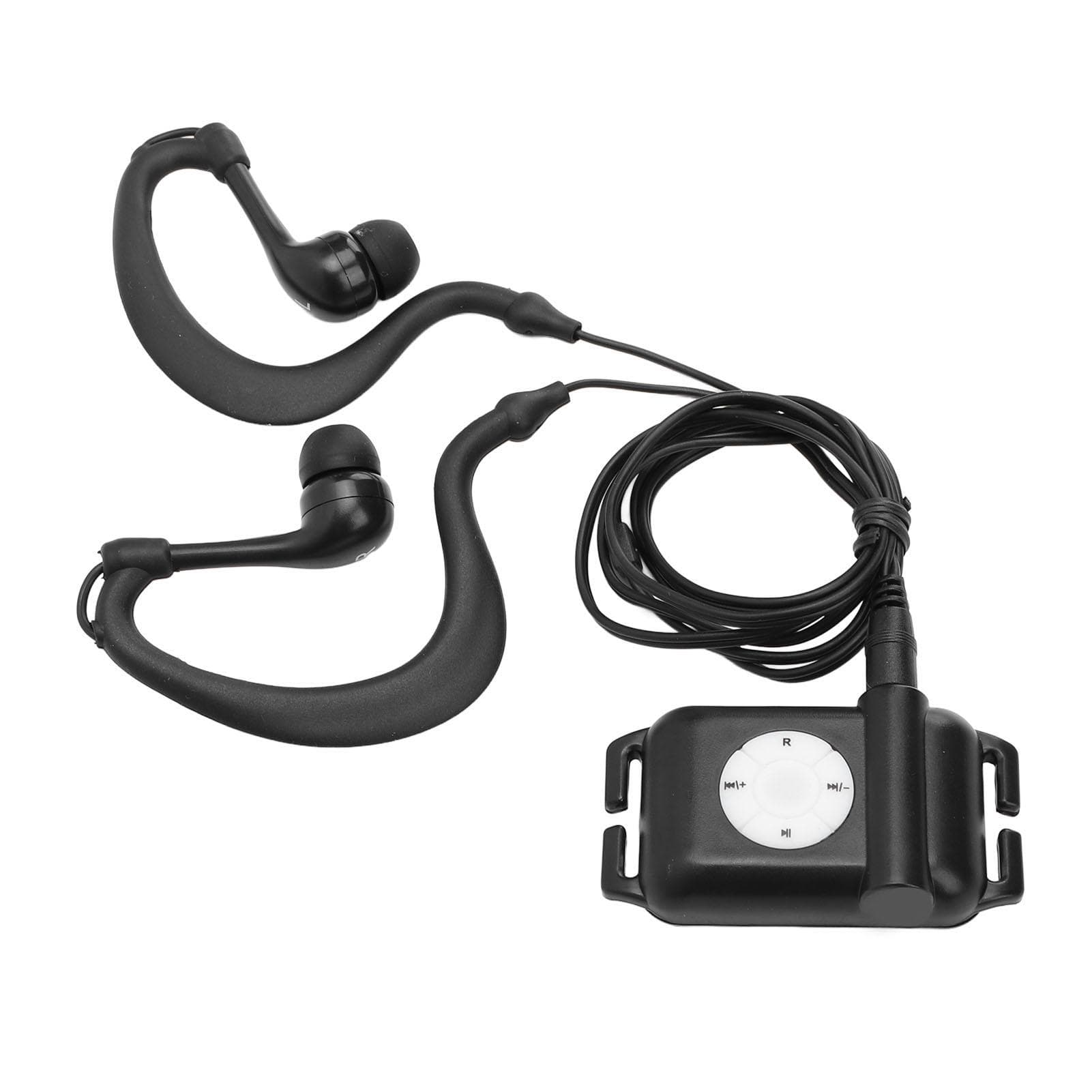 IPX8 Water Resistant MP3 Player with Headphones MP3 WMA Music Playback Music Player for Swimming 4GB black