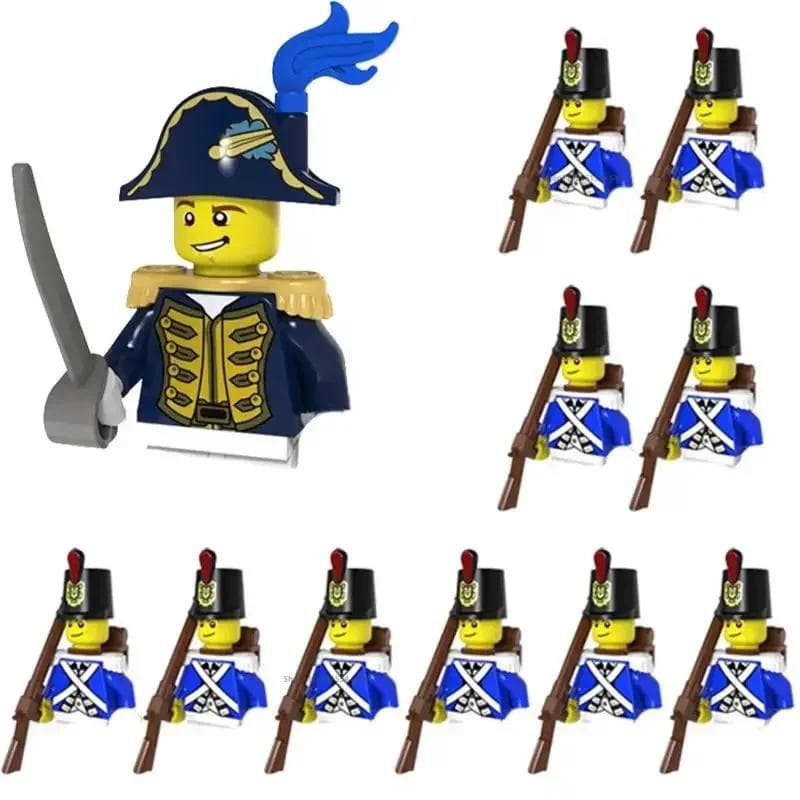 WW2 Mini Military Imperial Navy Soldier Building Blocks Caribbean Pirates Figures Bricks Educational Toys For Boy Christmas Gift