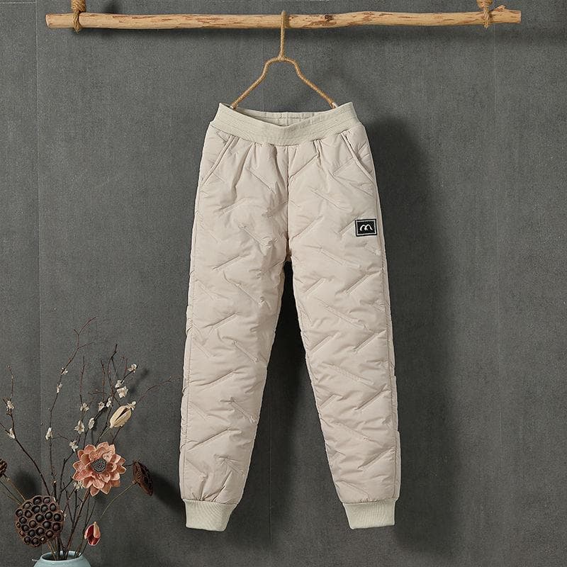 Thick Cotton Pants with Added Fleece for Women's Winter Casual Wear, Plush Outerwear for Warmth and Ankle Binding 3XL