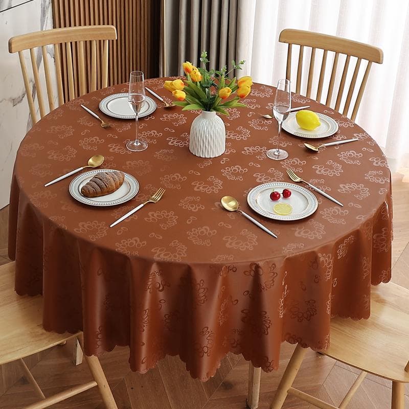 New Modern Banquet Hotel Round Tablecloth Multi-color Printed Table sheet Waterproof Oil Resistant Washable Table Cover 180cm round 1pcs