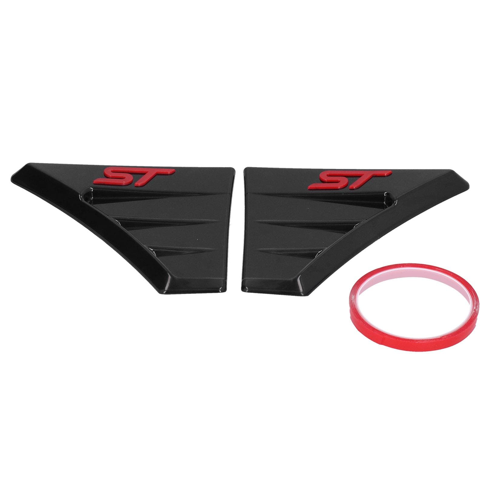 Pair of Fender Side Vent Cover Trim for ST RS Style Modification Accessory for Ford Focus MK 2Red red