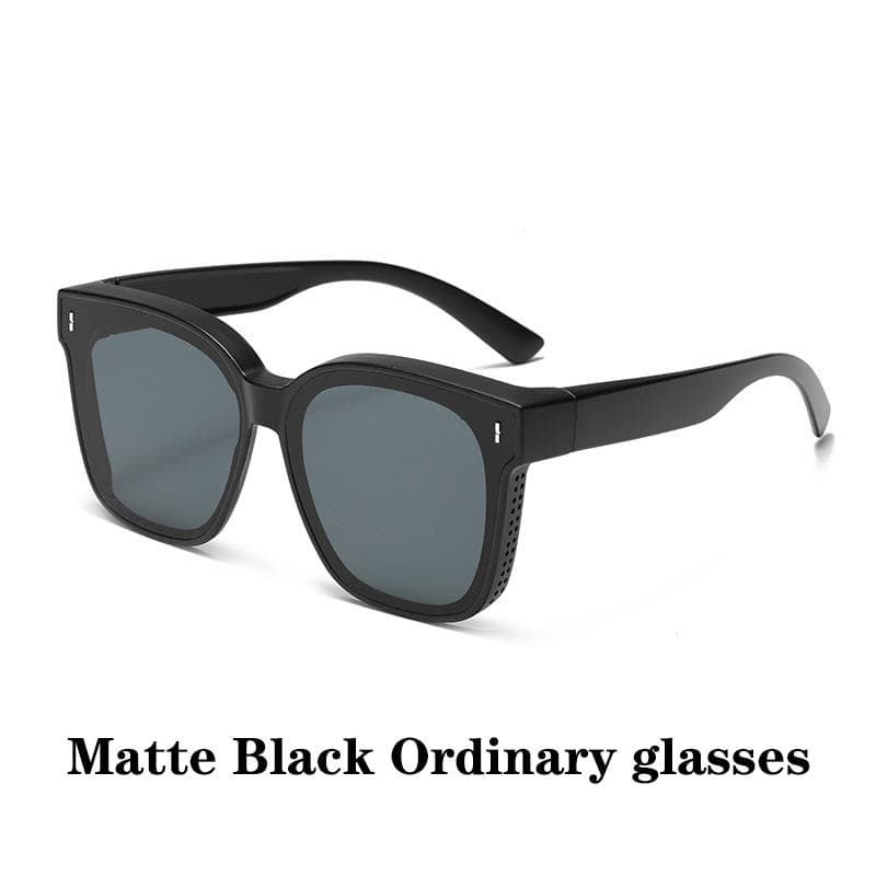 Fashion Square Sunglasses Cover Over Prescription Glasses Vintage Style for Men Women Fishing Driving Eyewear MULTI
